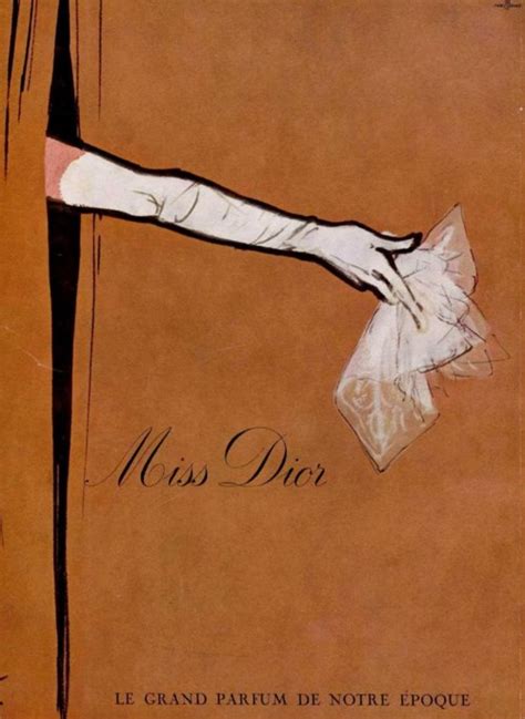 rene gruau miss dior poster|1983 René GRUAU Miss Dior drawing poster illustration  .